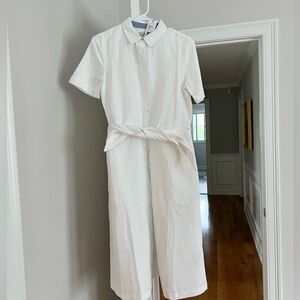 Vineyard Vines tie-front linen dress
